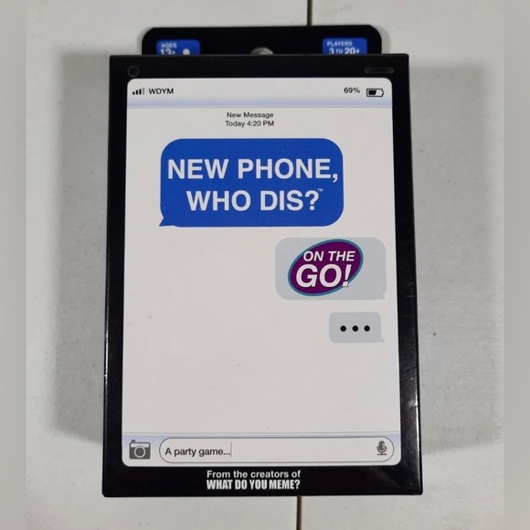 What do You Meme? New Phone, Who Dis? Card Game On the Go! BRAND NEW - Picture 1 of 6